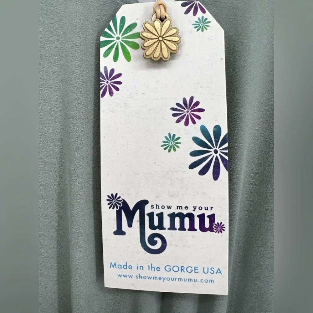 SHOW ME YOUR MUMU - Kendall Maxi Dress in Silver Sage - Picture 8 of 8